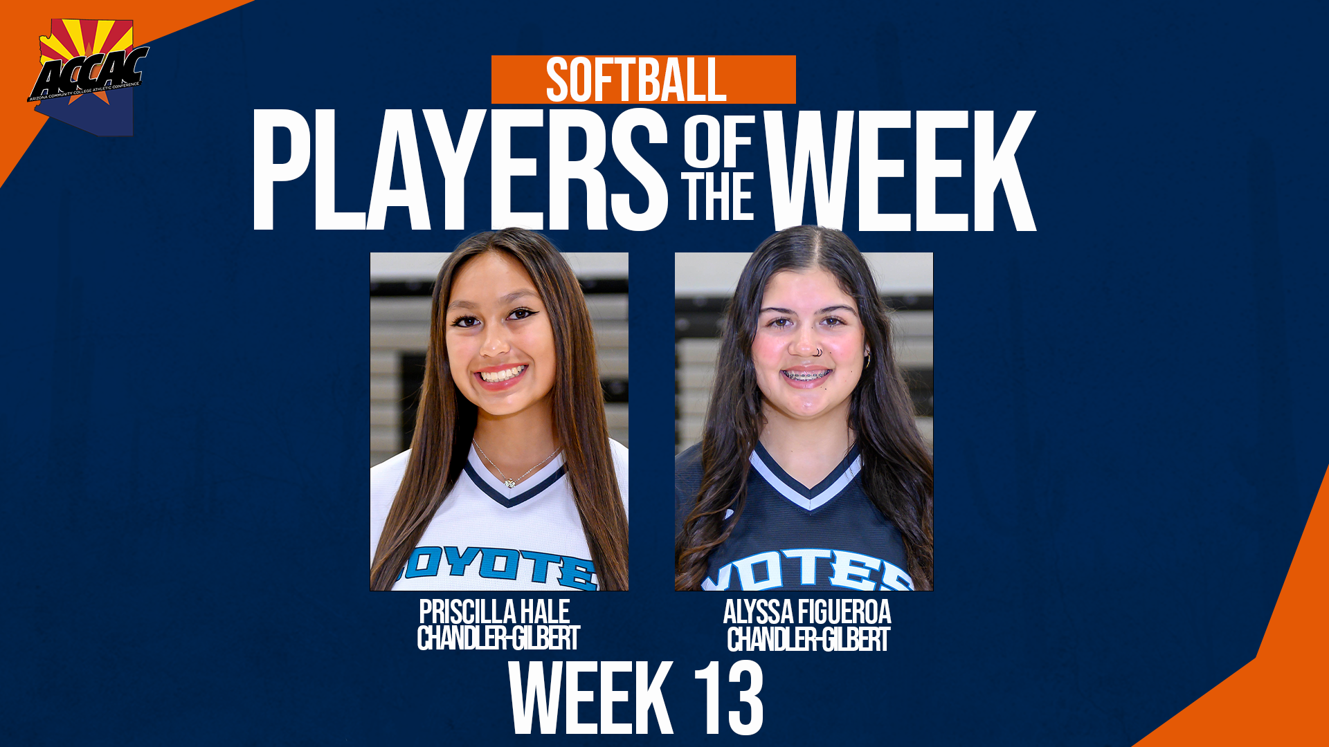 ACCAC Softball Players of the Week - Week 13