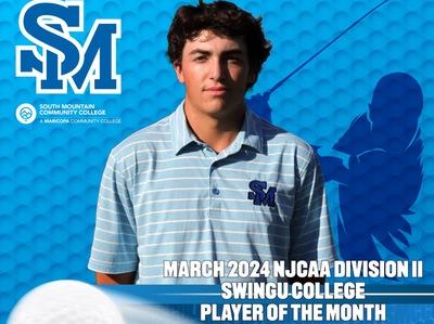 South Mountain's Dean Named March 2024 NJCAA Division II SwingU College Player of the Month