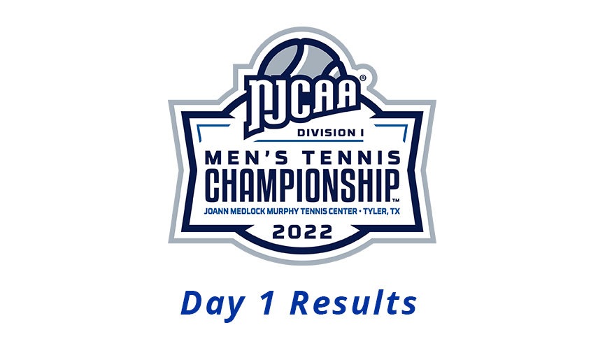 Ten ACCAC players advance, five through byes, on first day of NJCAA men's tennis