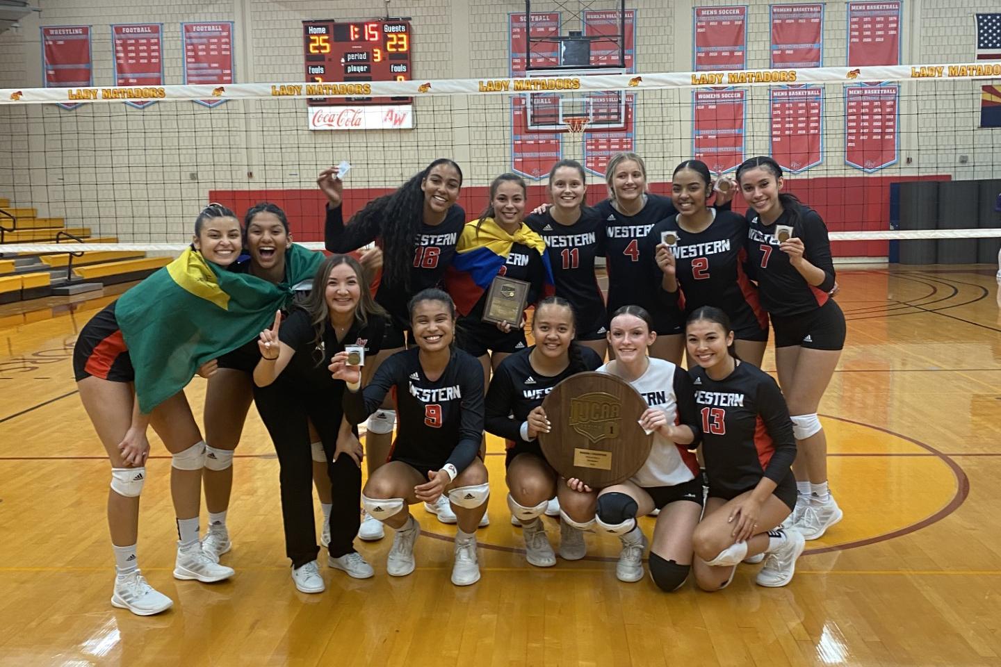 Volleyball claims Region 1 title with 3-0 win over Eastern Arizona